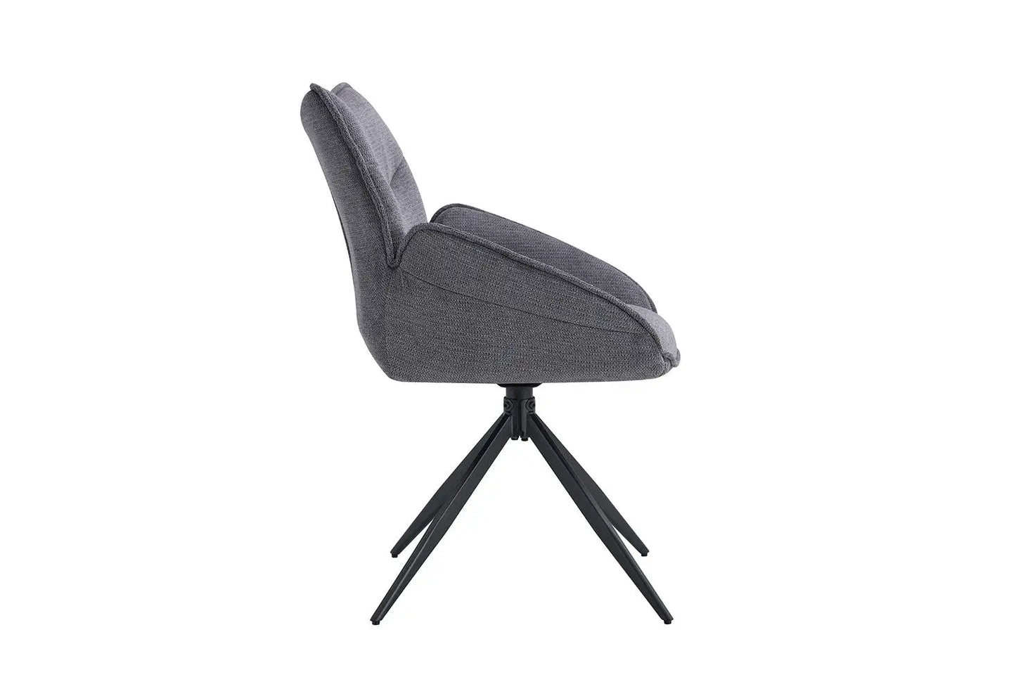 Chaises Pivotantes de Salle à Manger MAHY Gris Foncé - 90 x 60 cm ROUSSEAU