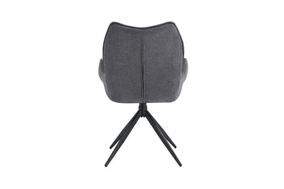 Chaises Pivotantes de Salle à Manger MAHY Gris Foncé - 90 x 60 cm ROUSSEAU