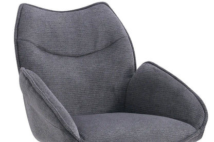 Chaises Pivotantes de Salle à Manger MAHY Gris Foncé - 90 x 60 cm ROUSSEAU