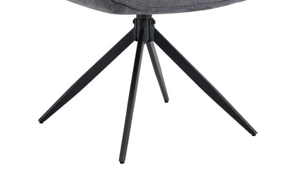 Chaises Pivotantes de Salle à Manger MAHY Gris Foncé - 90 x 60 cm ROUSSEAU