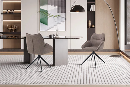 Chaises Pivotantes de Salle à Manger MAHY Poivre - 90 x 60 cm ROUSSEAU