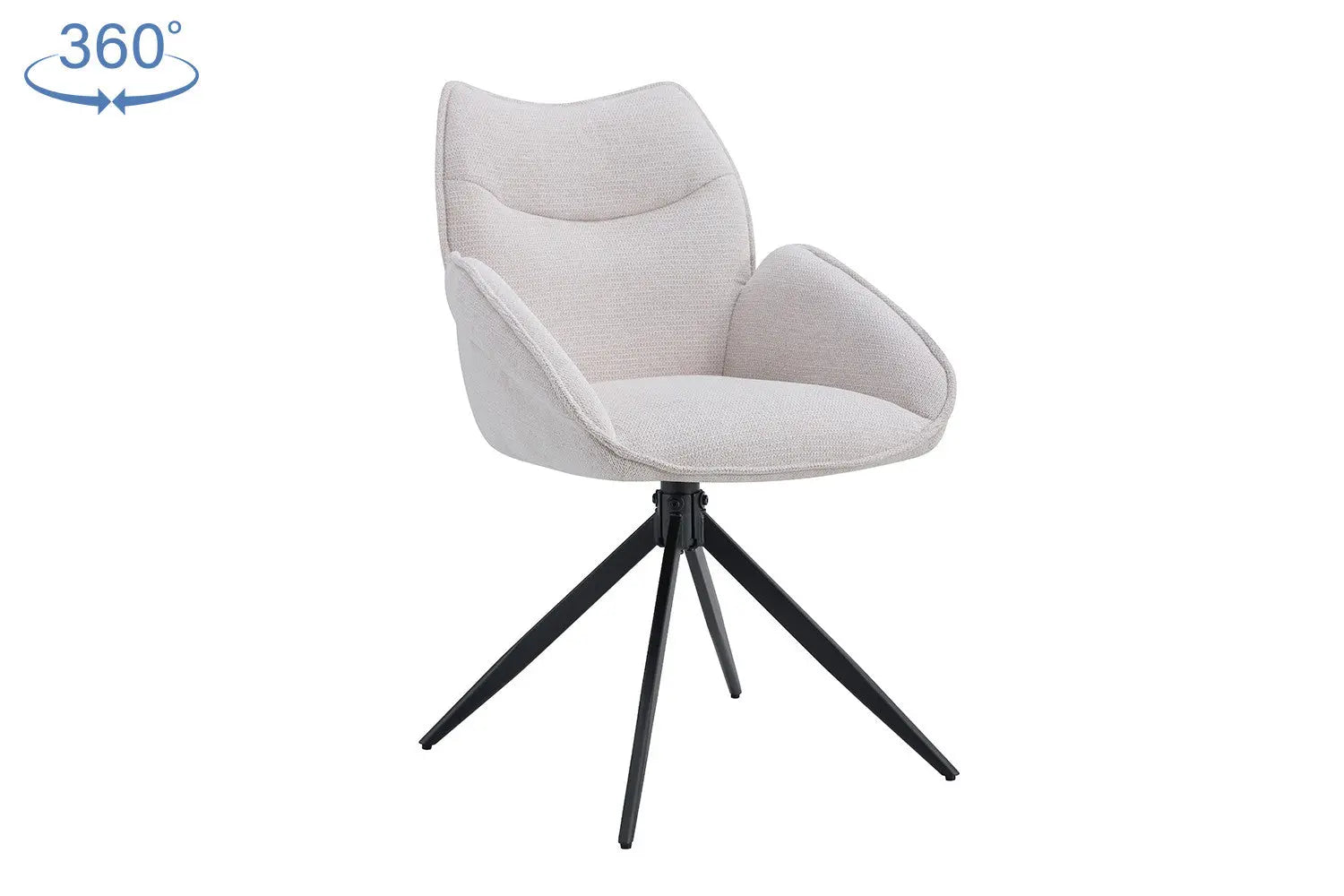 Chaises Pivotantes de Salle à Manger MAHY Sable - 90 x 60 cm ROUSSEAU