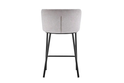 Lot de Chaises de Bar ARTHURO en Tissu Beige - 53 x 50.5 cm ROUSSEAU
