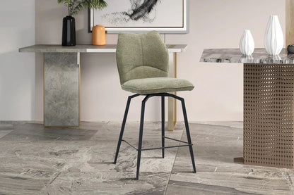 Lot de Chaises de Bar LYARA en Tissu Sable - 48 x 56 cm ROUSSEAU