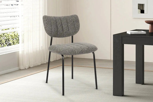 Lot de Chaises de Salle à Manger ANITA Gris Foncé - 72 x 53 cm ROUSSEAU