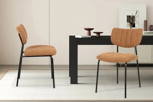 Lot de Chaises de Salle à Manger ANITA Orange - 72 x 53 cm ROUSSEAU