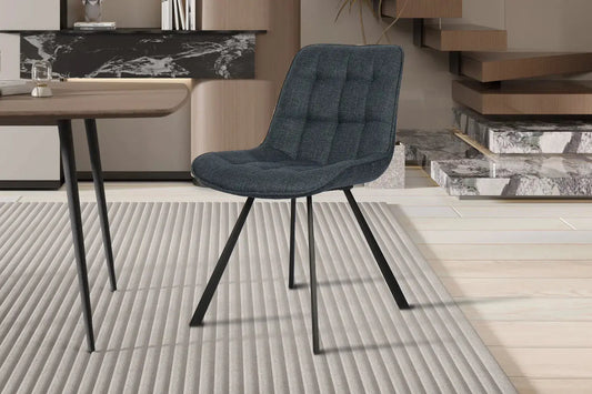 ARIANE - Chaise de Salle à Manger - 51 x 61 cm - Bleu foncé ROUSSEAU