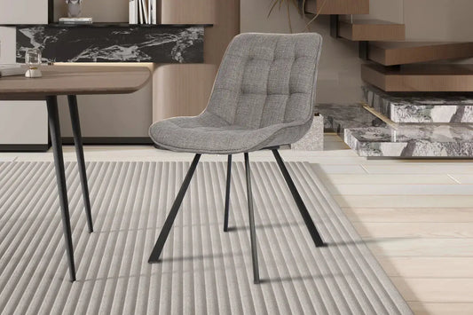 ARIANE - Chaise de Salle à Manger - 51 x 61 cm - Gris clair ROUSSEAU