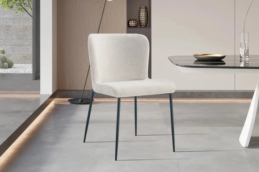 Lot de Chaises de Salle à Manger LISE Beige - 58 x 52 cm ROUSSEAU