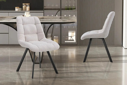 LIZA - Chaise de Salle à Manger - 52 x 61.5 cm - Beige ROUSSEAU