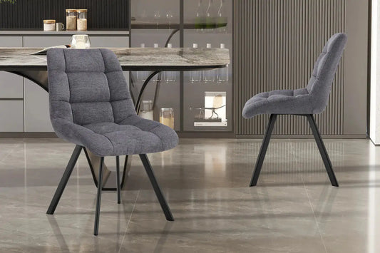 LIZA - Chaise de Salle à Manger - 52 x 61.5 cm - foncé ROUSSEAU