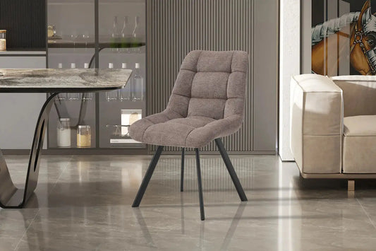 LIZA - Chaise de Salle à Manger - 52 x 61.5 cm - Poivre ROUSSEAU