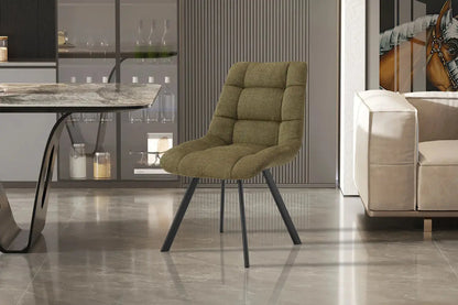 LIZA - Chaise de Salle à Manger - 52 x 61.5 cm - Vert ROUSSEAU
