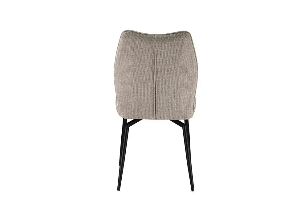 Chaises de Salle à Manger LYARA en Tissu Ecru - 45.5 x 60 cm ROUSSEAU