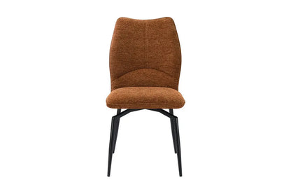 Chaises de Salle à Manger LYARA en Tissu Rouille - 45.5 x 60 cm ROUSSEAU