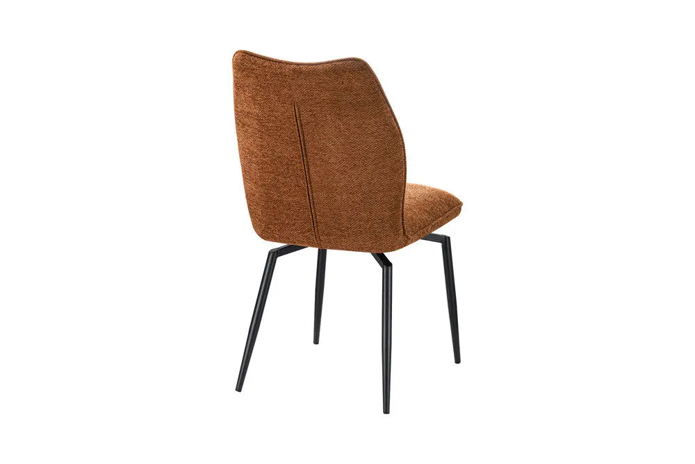 Chaises de Salle à Manger LYARA en Tissu Rouille - 45.5 x 60 cm ROUSSEAU