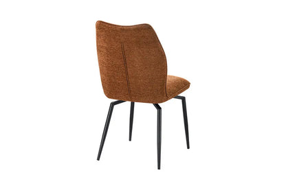 Chaises de Salle à Manger LYARA en Tissu Rouille - 45.5 x 60 cm ROUSSEAU