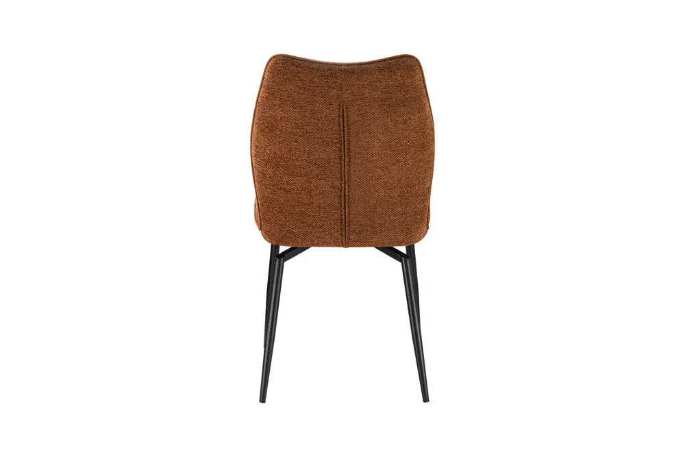 Chaises de Salle à Manger LYARA en Tissu Rouille - 45.5 x 60 cm ROUSSEAU