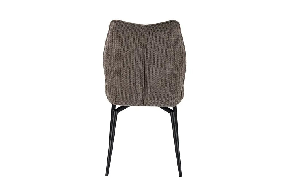 Chaises de Salle à Manger LYARA en Tissu Sable - 45.5 x 60 cm ROUSSEAU