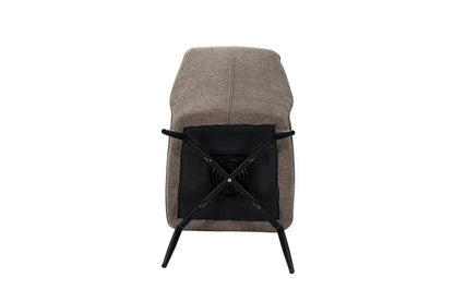 Chaises de Salle à Manger LYARA en Tissu Sable - 45.5 x 60 cm ROUSSEAU