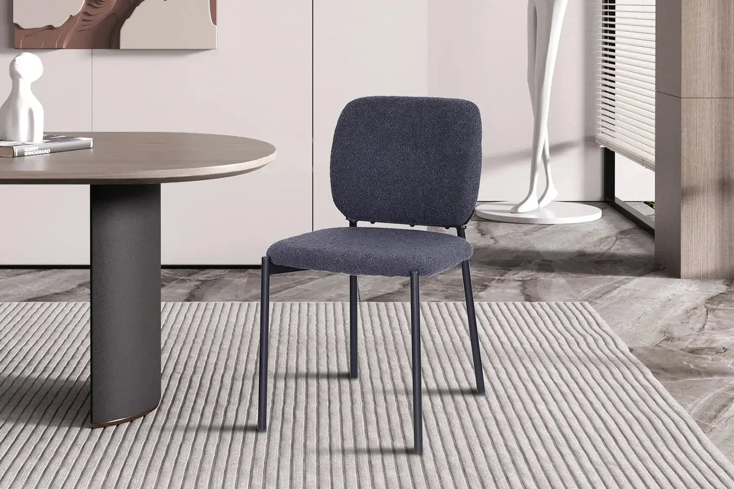 Lot de Chaises de Salle à Manger SOPHIE Gris Foncé - 43 x 50 cm ROUSSEAU