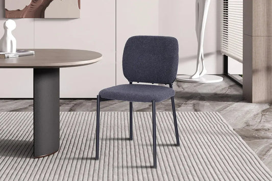 Lot de Chaises de Salle à Manger SOPHIE Gris Foncé - 43 x 50 cm ROUSSEAU