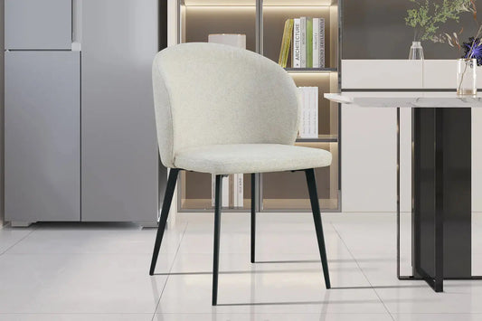 TINA - Chaise de Salle à Manger - 51 x 55 cm - Beige ROUSSEAU