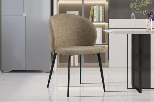 TINA - Chaise de Salle à Manger - 51 x 55 cm - Sable ROUSSEAU