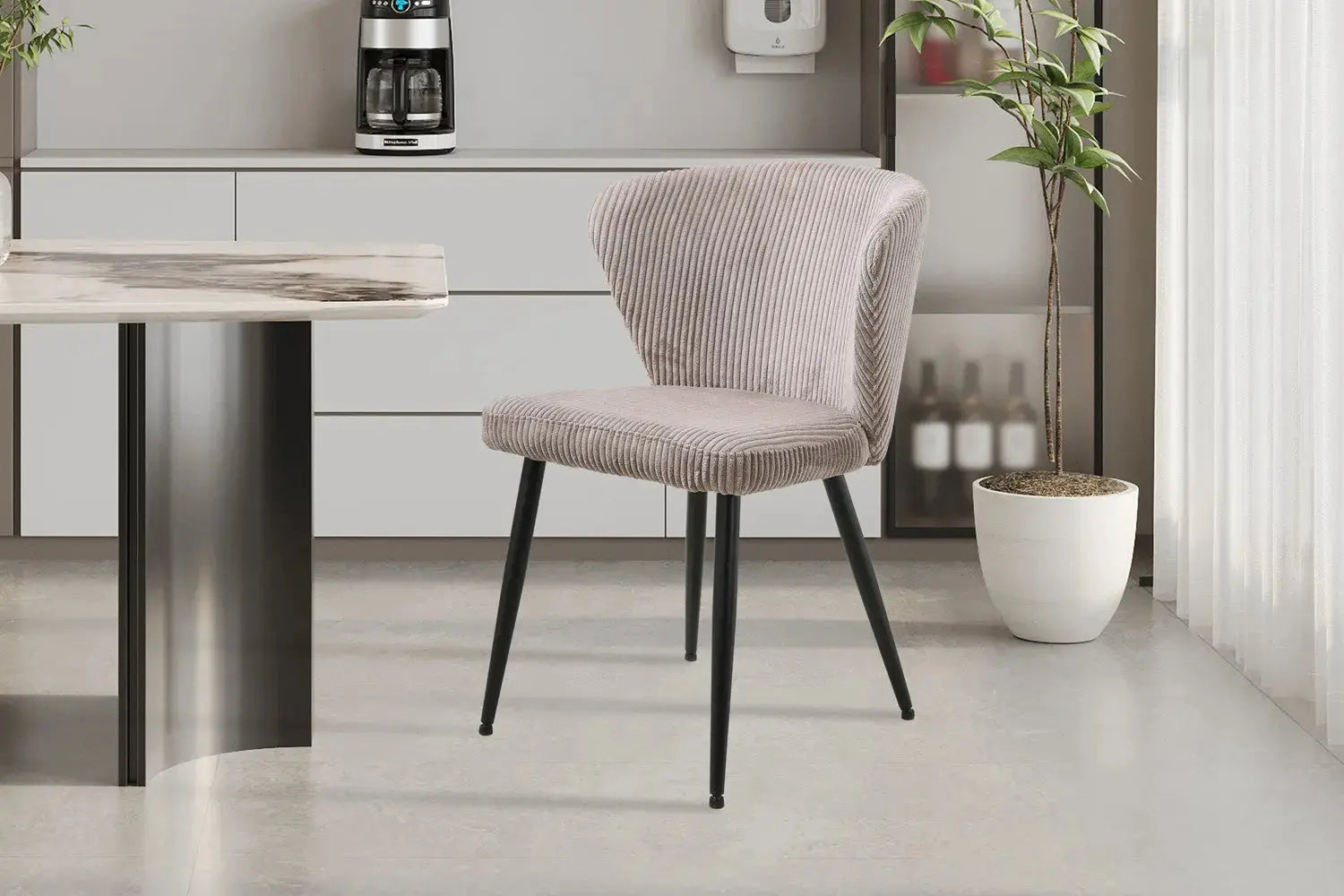 TONYO - Chaise de Salle à Manger - 54 x 55 cm - Sable ROUSSEAU