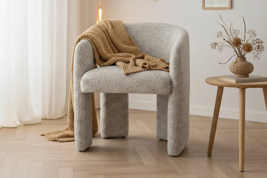 Fauteuil avec accoudoirs en Tissu Chiné MONROE - 58 x 55 cm HOUSE NORDIC
