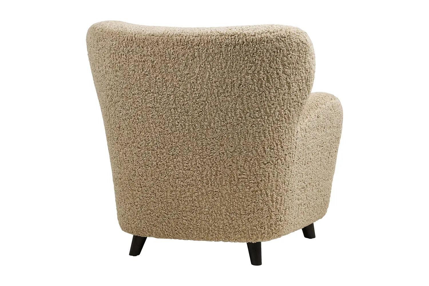 Fauteuil avec accoudoirs en Tissu Marron LUNARO - 86 x 84 cm HOUSE NORDIC