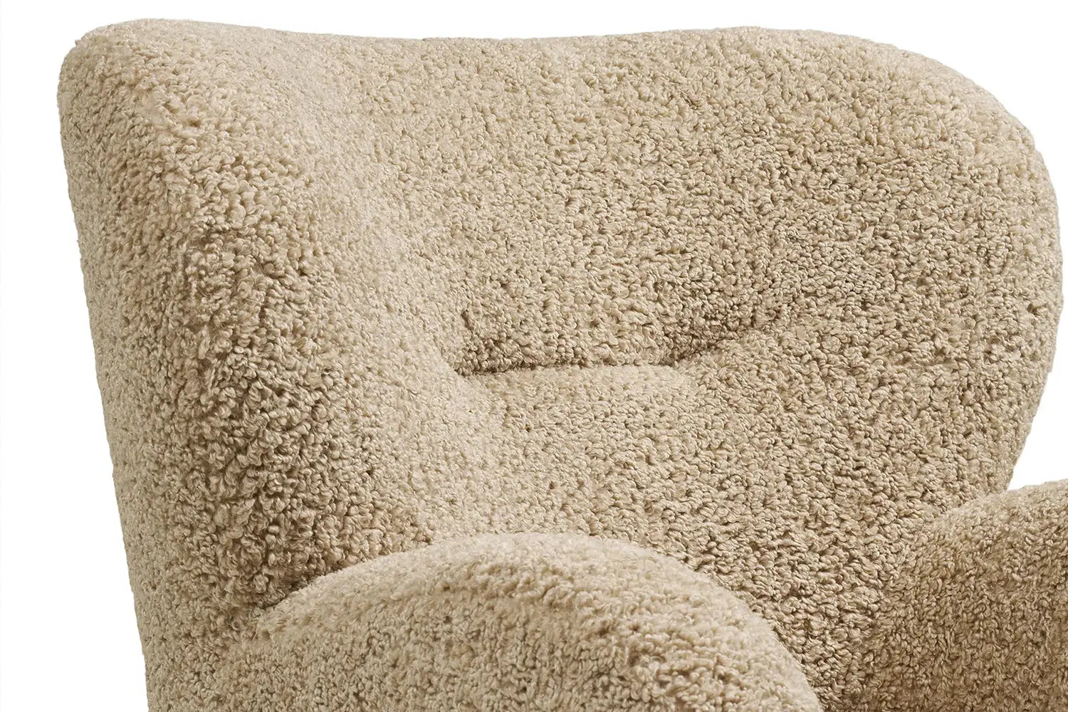 Fauteuil avec accoudoirs en Tissu Marron LUNARO - 86 x 84 cm HOUSE NORDIC