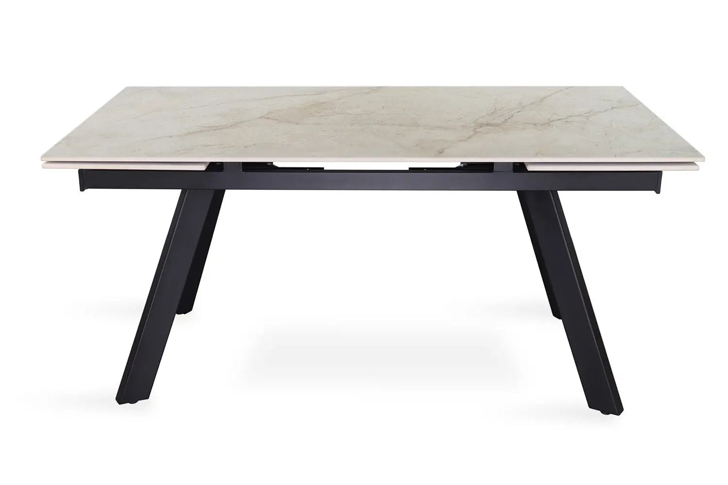 HIRA - Table à Manger Extensible Rectangulaire Plateau en Pierre - 160 à 240 cm - Shakespear Beige ROUSSEAU
