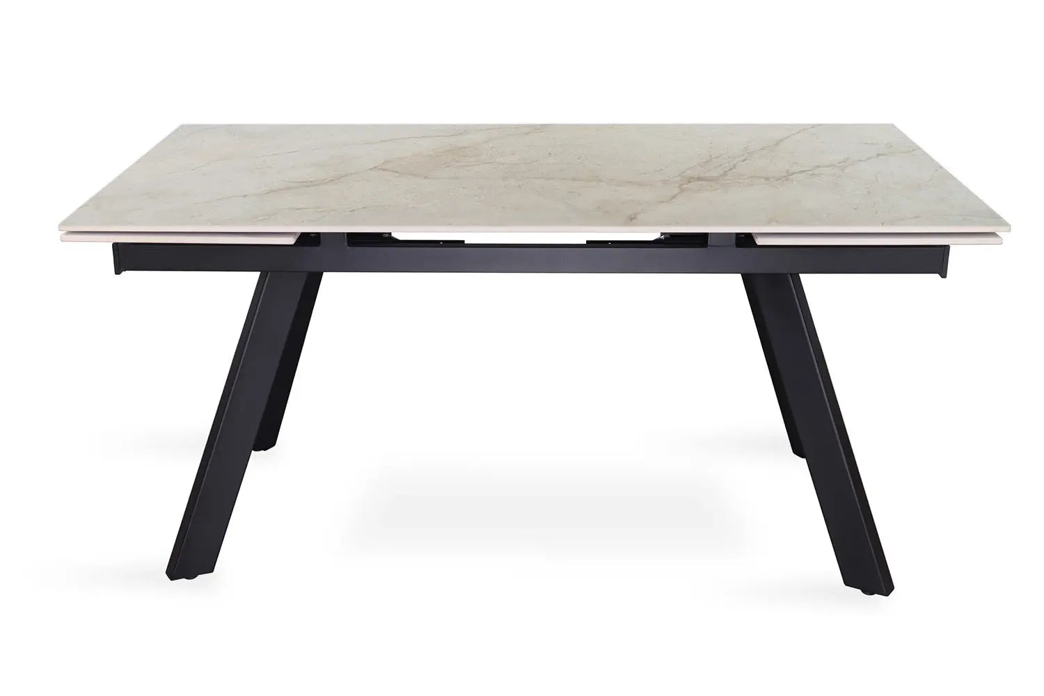 HIRA - Table à Manger Extensible Rectangulaire Plateau en Pierre - 160 à 240 cm - Shakespear Beige ROUSSEAU