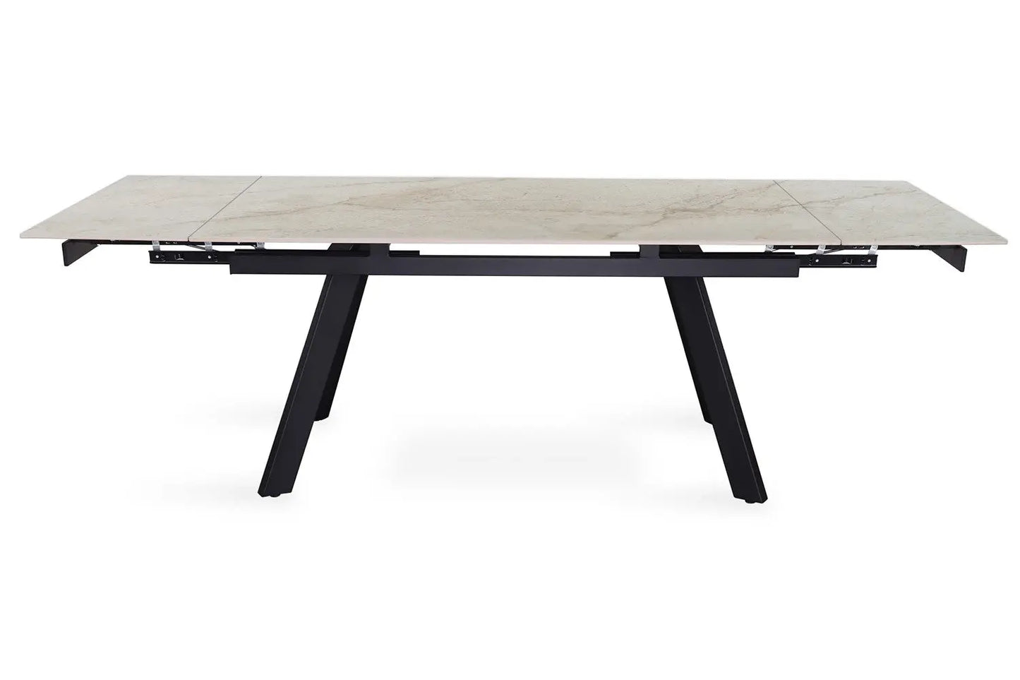 HIRA - Table à Manger Extensible Rectangulaire Plateau en Pierre - 160 à 240 cm - Shakespear Beige ROUSSEAU