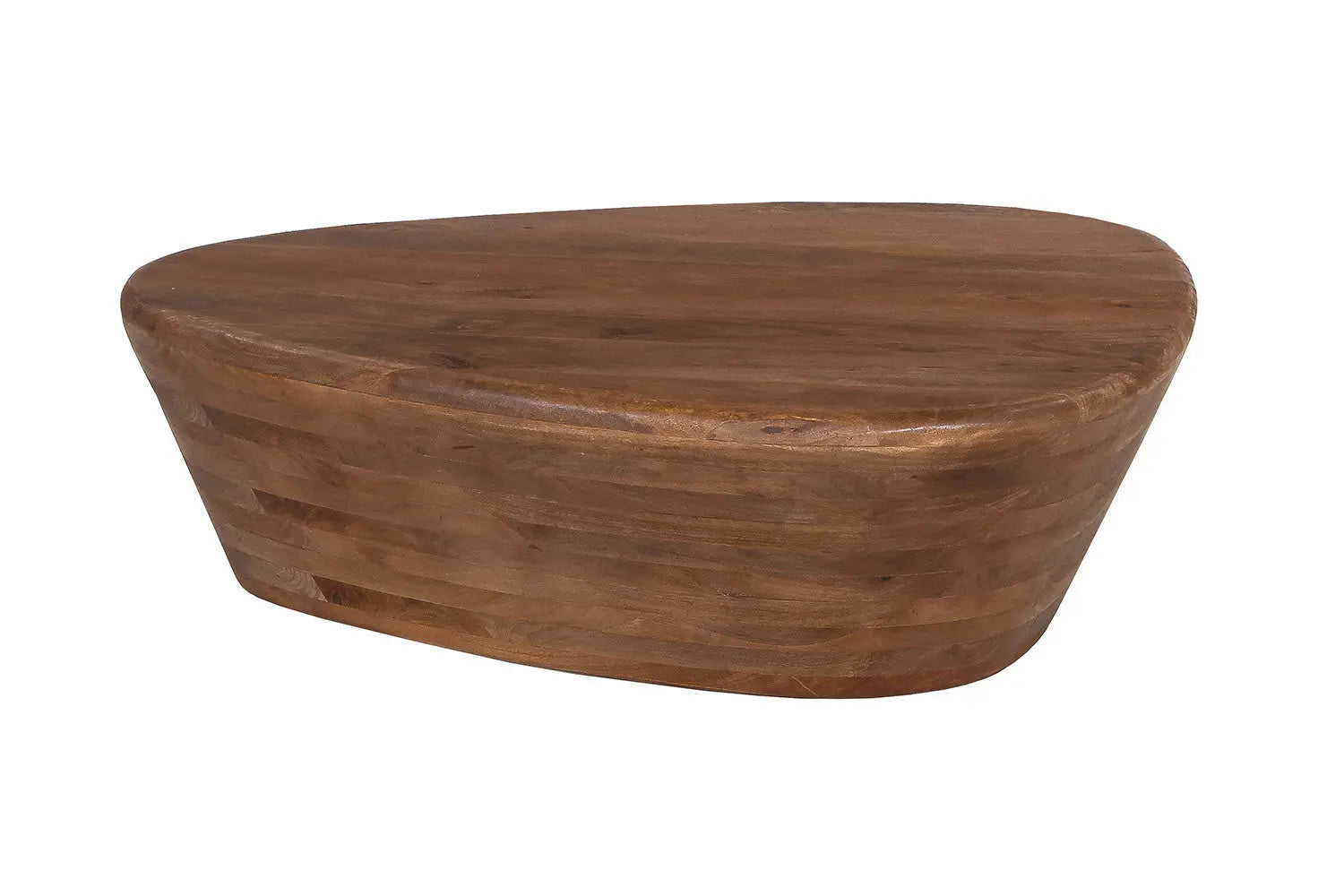 IORAN - Table basse Bois de manguier Brun Clair - 30 x107 cm ROUSSEAU
