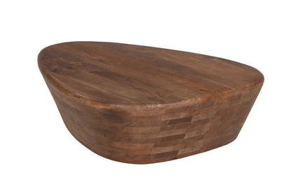 IORAN - Table basse Bois de manguier Brun Clair - 30 x107 cm ROUSSEAU