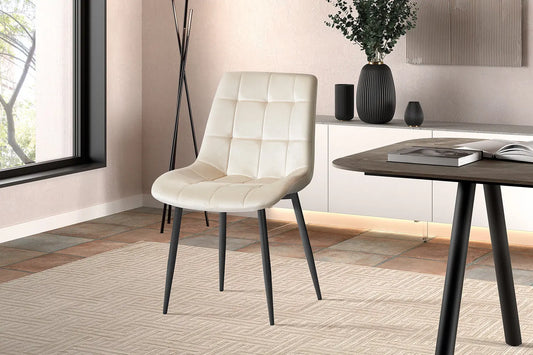 JULIA - Chaise de Salle à Manger - 50 x 59 cm - Beige ROUSSEAU