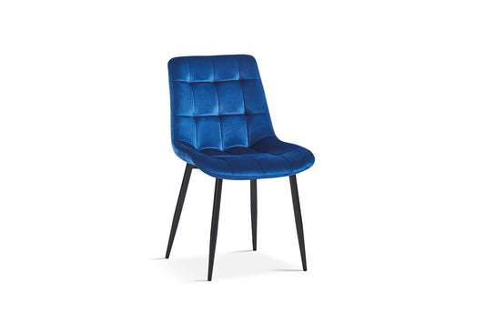 JULIA - Chaise de Salle à Manger - 50 x 59 cm - Bleu ROUSSEAU
