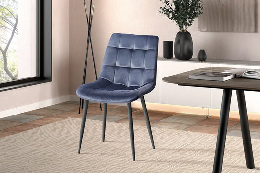 JULIA - Chaise de Salle à Manger - 50 x 59 cm - Gris foncé ROUSSEAU