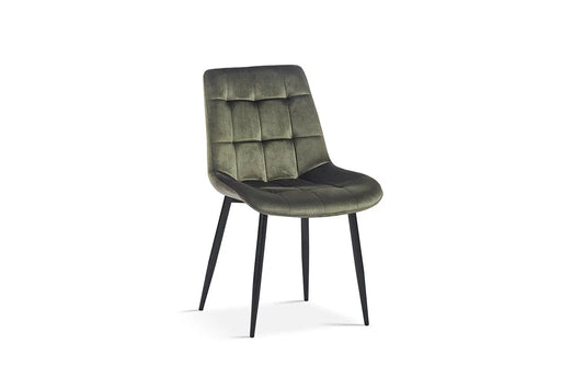 JULIA - Chaise de Salle à Manger - 50 x 59 cm - Vert ROUSSEAU