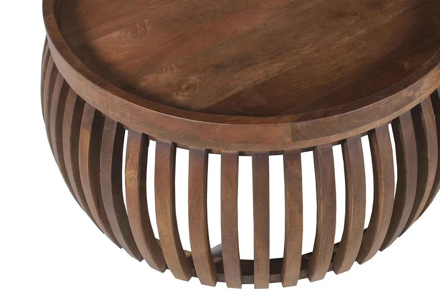 KÉA - Lot de 2 Table basse Bois de manguier Brun clair - 40-35 x 80-60 ROUSSEAU