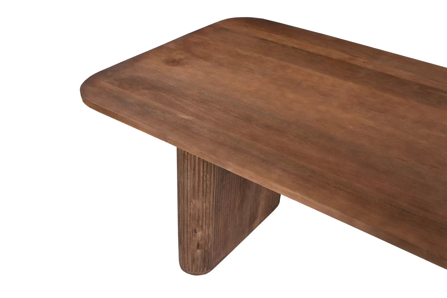 LÉOR - Table à manger Ovale en Bois de Manguier Brun Clair - 200 cm ROUSSEAU