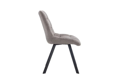 LIZA - Chaise de Salle à Manger - 52 x 61.5 cm - Gris clair ROUSSEAU