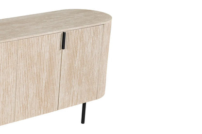 LYANE - Buffet Effet Travertin Beige - 200 cm ROUSSEAU