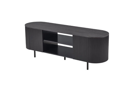 LYANE - Meuble TV - 160 cm - Effet Brun foncé ROUSSEAU