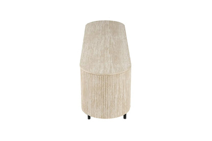 LYANE - Meuble TV - 160 cm - Effet Travertin Beige ROUSSEAU