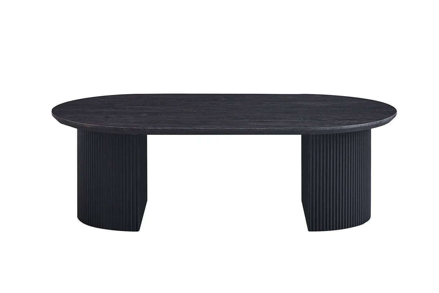 LYANE - Table Basse Ovale - 120 cm - Effet Brun foncé ROUSSEAU