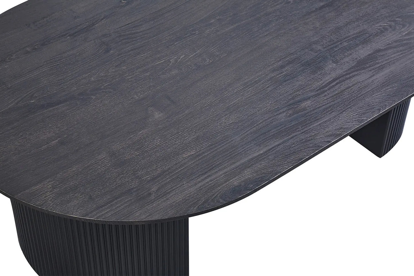LYANE - Table Basse Ovale - 120 cm - Effet Brun foncé ROUSSEAU