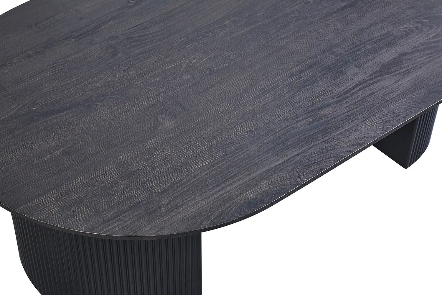 LYANE - Table Basse Ovale - 120 cm - Effet Brun foncé ROUSSEAU